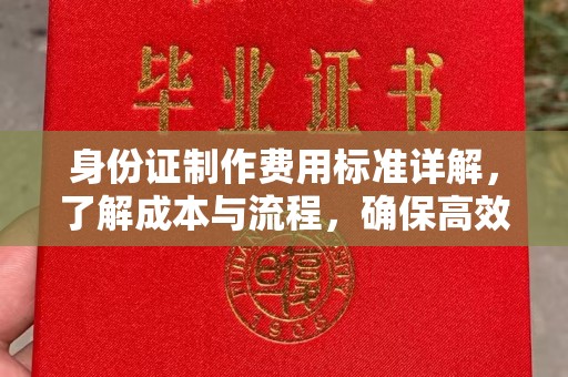 绍兴身份证制作费用标准详解，了解成本与流程，确保高效办理